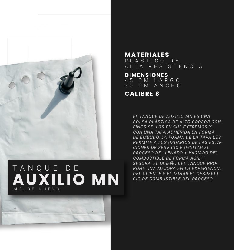 Tanque de Auxilio MN, Plásticos Pioneros